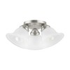 Livex Lighting Edgemont 3 - Light Flush Mount in  Brushed Nickel - 4 of 4