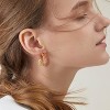 Trendy CZ Gold Hoop Earrings for Women, Chunky Silver Earrings for Women 14K Real Gold Plated Hoops Earrings Hypoallergenic Earrings Jewelry - 4 of 4