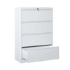 ACEPANO 52.36 in. H Metal Lateral File Cabinet with Lock & 4 Drawers for Office & Home-White - 4 of 4