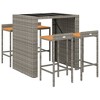 vidaXL Garden Bar Set - Gray, 4 Piece - 3 of 4