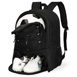 Soccer Bag, Basketball Bag with Ball Compartment & Shoe Compartment,Large Soccer Backpack - 1 of 4