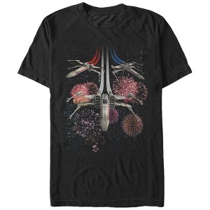 Men's Star Wars Fourth of July  X-Wing Fireworks T-Shirt - 1 of 4