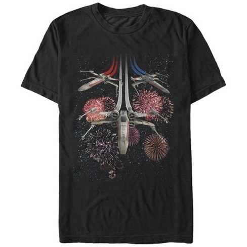 Men's Star Wars Fourth of July  X-Wing Fireworks T-Shirt - image 1 of 4