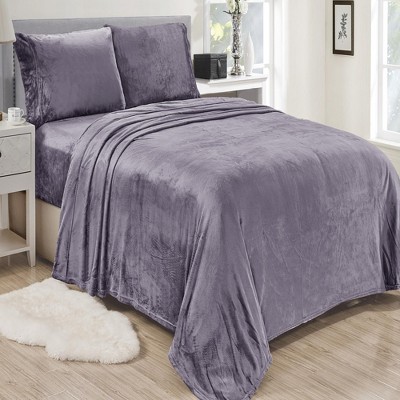Lavana Microplush Ultra Premium All Season Soft Brushed Sheet Sets, Full, Lavander