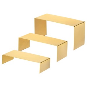 Unique Bargains Stainless Steel Home Retail Store Supplies Jewelry Clutch Purse Display Stand 3 Pcs - 1 of 4