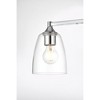 Elegant Lighting Gianni 3 light Chrome and Clear Bath Sconce - 4 of 4