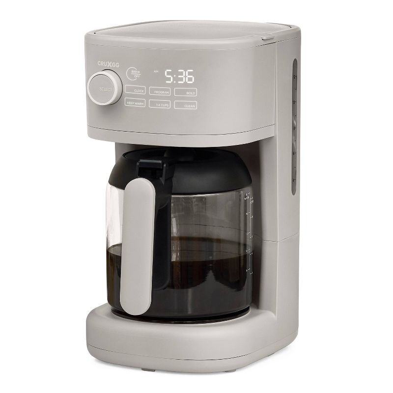CRUXGG 12 Cup Programmable Coffee Maker, 1 of 21