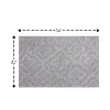 Knightsbridge Link Bath Rug Cotton Non Skid Back, Silver - 2 of 4