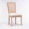 Wood Dining Room Chairs with Back Set of 2, Upholstered Classic Armless Chairs for Kitchen or Dining Room-Panipeachy - 3 of 4