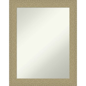 22" x 28" Non-Beveled Mosaic Gold Wall Mirror - Amanti Art: Includes Mounting Hardware, Polystyrene Frame - 1 of 4