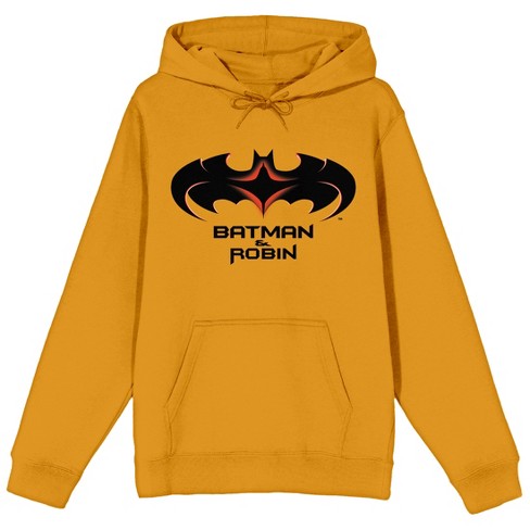 Batman Robin 1997 Logo Men s Mustard Yellow Sweatshirt xl Target