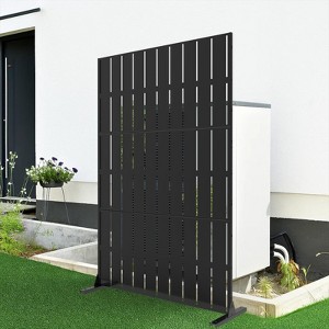 Outdoor Metal Privacy Screen, 72" H x 47" W Outdoor Privacy Screens and 3-Panels, Decorative Fence Panel for Decorative Garden,Patio, Backyard,Balcony - 1 of 4
