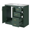 YOOCOZZ 36'' Freestanding Bathroom Vanity with Ceramic Sink,3 Drawers and Soft Closing Doors - 3 of 4