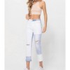 Women's Color Block Rolled Cuff friend Jeans - FLYING MONKEY - 2 of 4