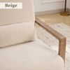 Hrinhom Linen Fabric Swivel Accent Chair,Armchair With Lumbar Pillow - 3 of 4