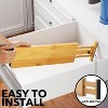 Set of 6 Bamboo Drawer Dividers , 4.65” High, Expandable Organizers for Clothing,Adjustable (17-22" Sizes) - SpaceAid® - 4 of 4