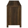 Sapphtopaz Farmhouse TV Stand for TVs Up to 80" with 2 Sliding Doors Distressed Pine Storage Cabinet with 2 Drawers,TV Stands for Living Room - 3 of 4