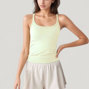 Anna-Kaci Active Women's Scoop Neck Fitted Activewear Tank Top with Racerback Design and Soft Stretch Fabric - 1 of 4