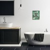 Stupell Industries Wash Your Palms Bathroom Phrase Green Plant Leaves Framed Giclee Art, Black, 11" x 14" - 3 of 4
