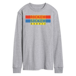 Men's - Rock 'Em Sock 'Em Robots - Rock 'Em Sock 'Em Logo Long Sleeve Graphic T-Shirt - 1 of 4