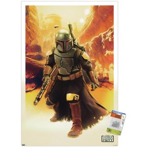 Trends International Star Wars: The Book of Boba Fett - Boba In Canyon Unframed Wall Poster Prints - 1 of 4