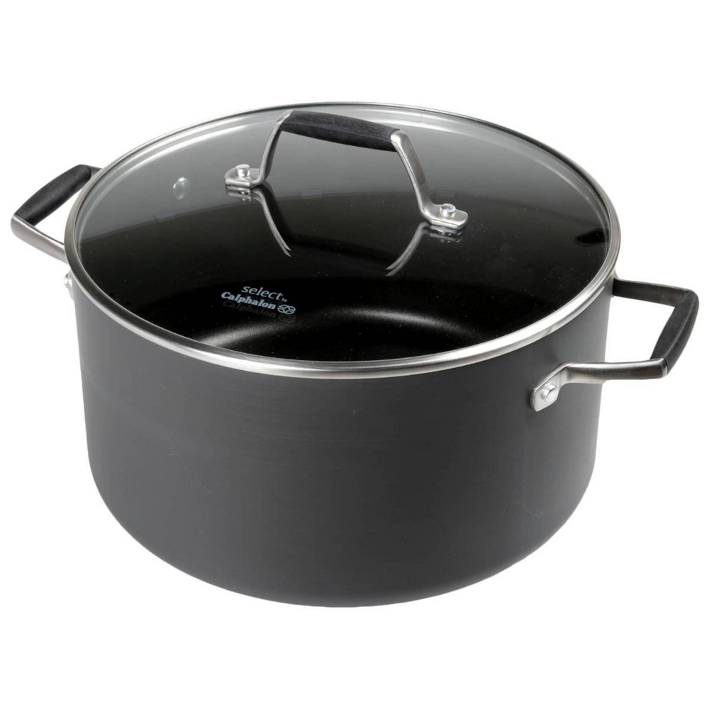 Photos - Pan Calphalon Select by  Nonstick with AquaShield 7qt Dutch Oven with Lid 