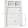 NicBex 63.5 Inch Kitchen Pantry Storage Cabinet with 4 Doors and 2 Drawers for Dining Room,Bathroom,Kitchen - 4 of 4