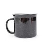 Elanze Designs Speckled Camper Black 13 ounce Ceramic Coffee Mugs Set of 4 - 2 of 4