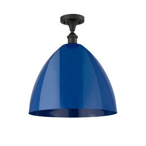 Plymouth Dome - 1 Light Semi-Flush Mount In Industrial Style-18.75 Inches Tall and 16 Inches Wide - 1 of 1