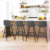 Arceso Counter Stool Set of 2, 30 inch Modern Bucket Barstool,  Bar Stools for Kitchen Island Restaurants - 2 of 4