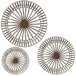 Dexmalle Set of Wall Metal Discs Decor - 1 of 4