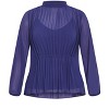 Women's Plus Size Cross Lane Shirt - ink | CITY CHIC - 4 of 4