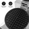 Waffle Maker, Stainless Steel Electric Waffle Machine - 1200W Single Head with Non-Stick Coating for Home & Commercial Use - 2 of 4