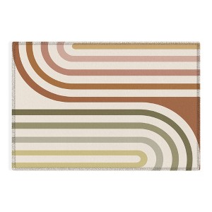 Colour Poems Bold Curvature Stripes I Rug - Deny Designs - 1 of 3