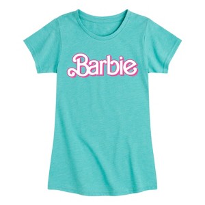 Girls' - Barbie - Logo Retro- Toddler And Youth Girls Fitted Short Sleeve Graphic T-Shirt Fitted Short Sleeve Graphic T-Shirt - 1 of 3