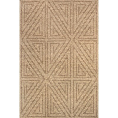 Nuloom Elba Triangular Easy-Jute Pet Friendly Machine Washable Area Rug