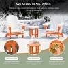 WestinTrends All-Weather Outdoor Patio Round Poly Adirondack Side Table - 3 of 4