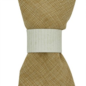 Park Designs Cream Crimped Napkin Ring Set of 4 - 1 of 3