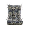ARTPLAN Patio Chair Cushions Combined Seat and Back,Tufted Outdoor Swivel Chair Cushion with Tie,44"x20"x4"，1 Count,Floral - 2 of 4