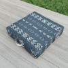 Sheila Wenzel-Ganny Minimal Blue Mudcloth Outdoor Floor Cushion - Deny Designs - 2 of 2
