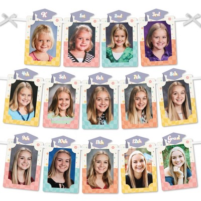 Big Dot of Happiness Groovy Grad - DIY Hippie Graduation Party Decor - K-12 School Picture Display - Photo Banner