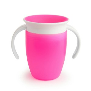 LunaLulinlk 360° Spoutless Trainer Sippy Cup, 7 oz, Pink, Unisex - 1 of 4