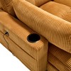 Oversized Corduroy Sleeper Chaise Lounge with USB, Cup Holder & Side Pocket - 4 of 4