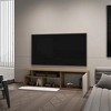 63.3" Melamine TV Stand with Drop-Down Door, Hinged Door, Open Shelves, Cable Management, and Scratch-Resistant Surface - 4 of 4