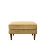 Amber Square Upholstered Ottoman (Yellow Velvet) - 4 of 4