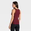 Women's Slim Fit Ribbed Tank Top - A New Day™ - 2 of 4