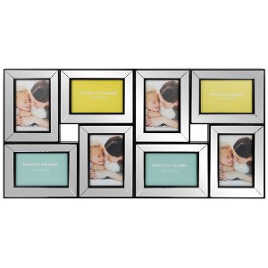 Northlight 27.5" Black Trimmed Glass Encased Collage Photo Picture Frame Wall Decoration - 1 of 4