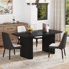 5-Piece Dining Set with MDF Table and 4 Chairs with PU Cushions - 3 of 4