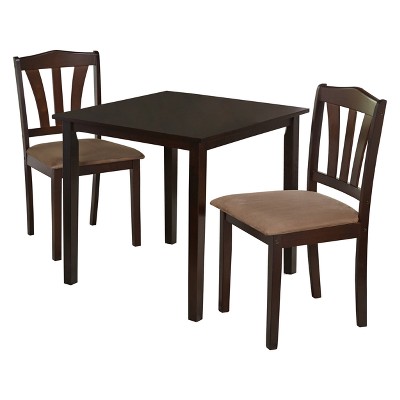 3pc Mainfield Dining Set Espresso Brown - Buylateral
