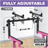 Liquid Stands Dual Piano Keyboard Stand w/ 2nd Tier - Z Style Adjustable & Portable 2 Tier Heavy Duty Stand for Digital Keyboards for 54-88 Key Pianos - 2 of 4
